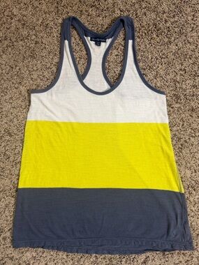 American Eagle Y2k Blue/Yellow/White Tank Top